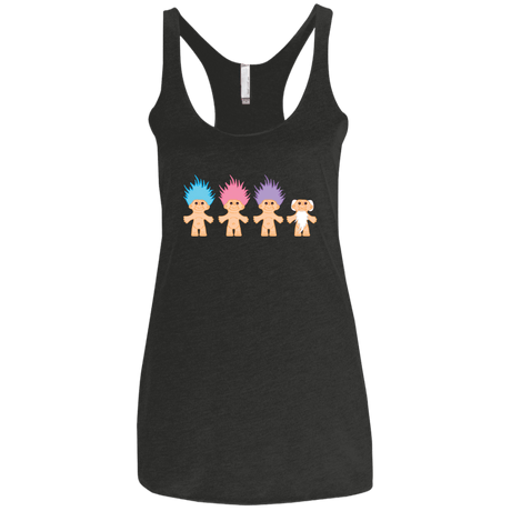 T-Shirts Vintage Black / X-Small Lucky Trolls Women's Triblend Racerback Tank