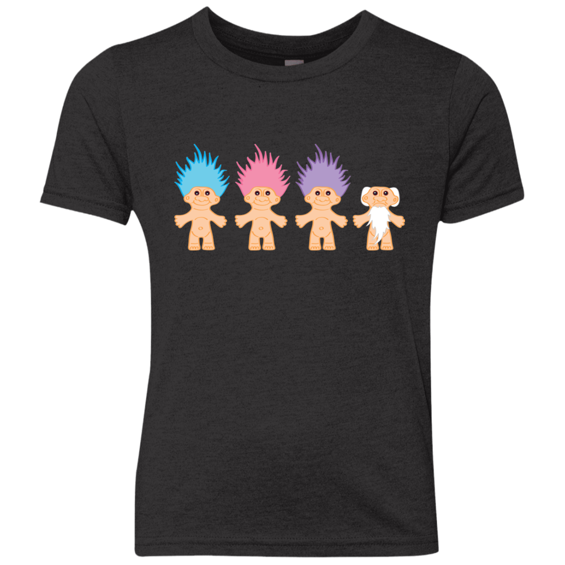 T-Shirts Vintage Black / YXS Lucky Trolls Youth Triblend T-Shirt