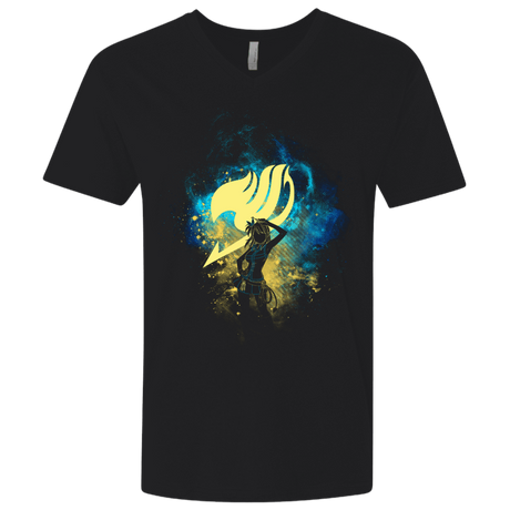 T-Shirts Black / X-Small LUCY ART Men's Premium V-Neck