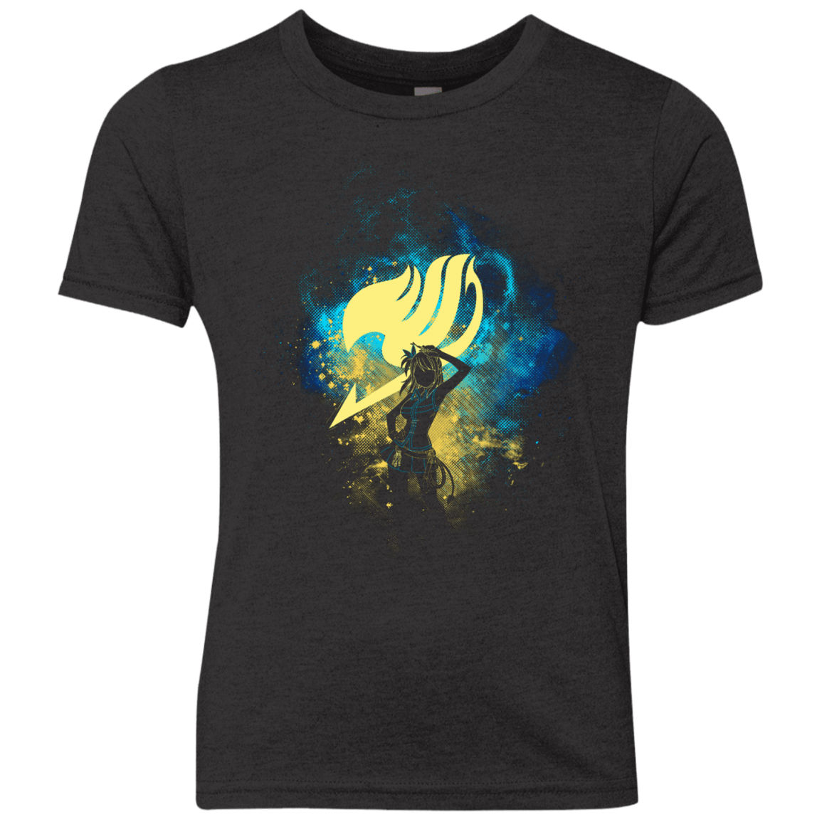 T-Shirts Vintage Black / YXS LUCY ART Youth Triblend T-Shirt