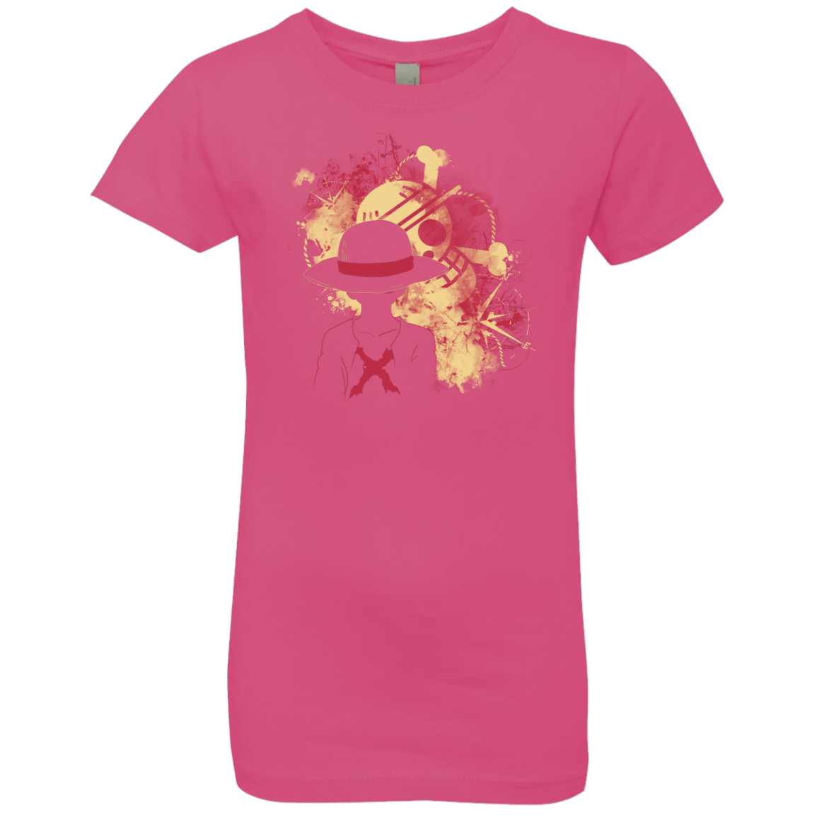 T-Shirts Hot Pink / YXS Luffy 2018 Girls Premium T-Shirt