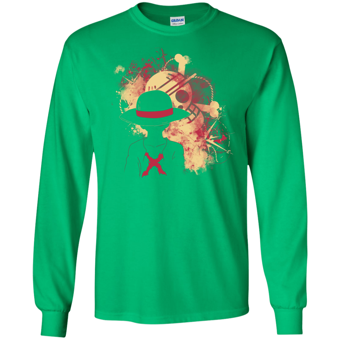 T-Shirts Irish Green / S Luffy 2018 Men's Long Sleeve T-Shirt