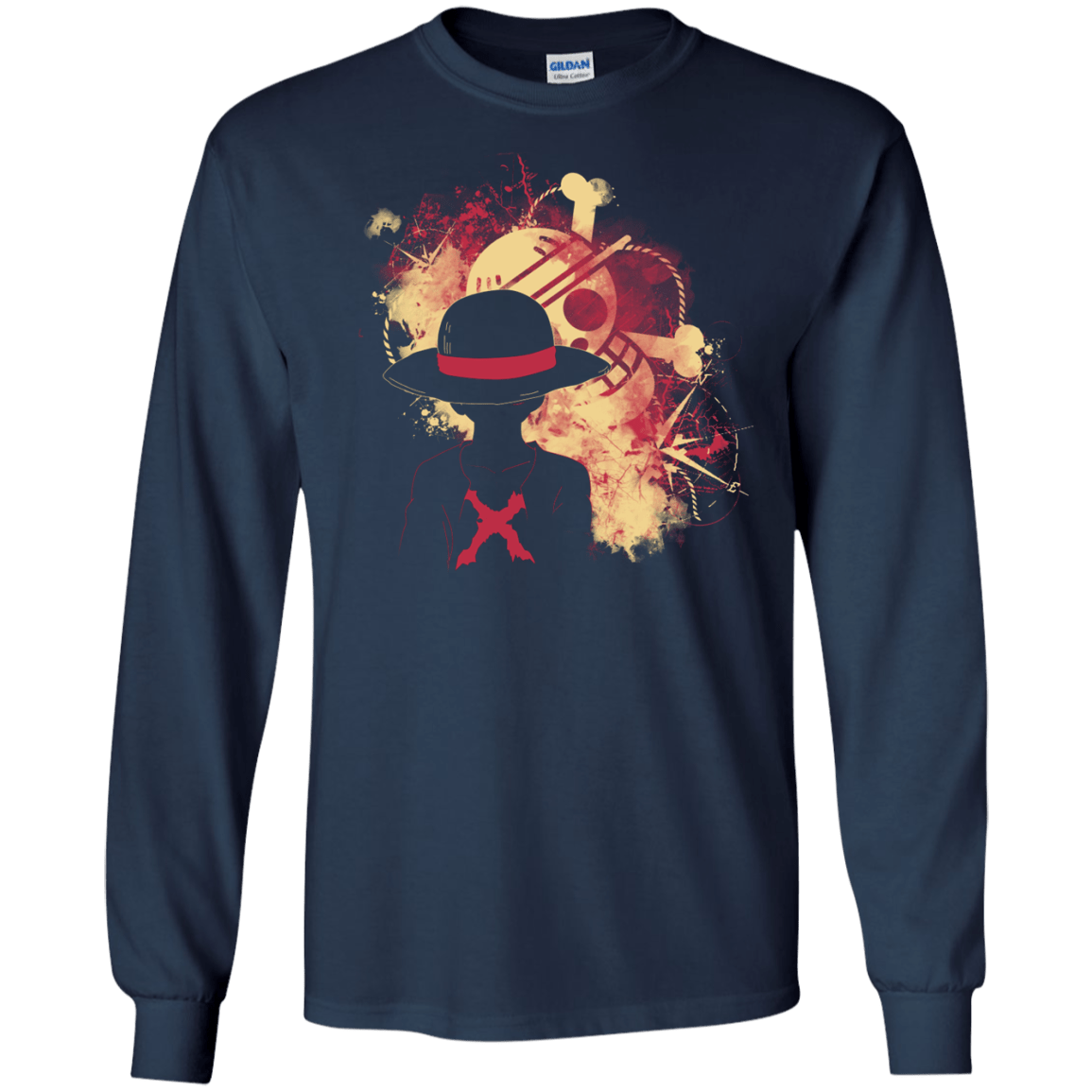 T-Shirts Navy / S Luffy 2018 Men's Long Sleeve T-Shirt