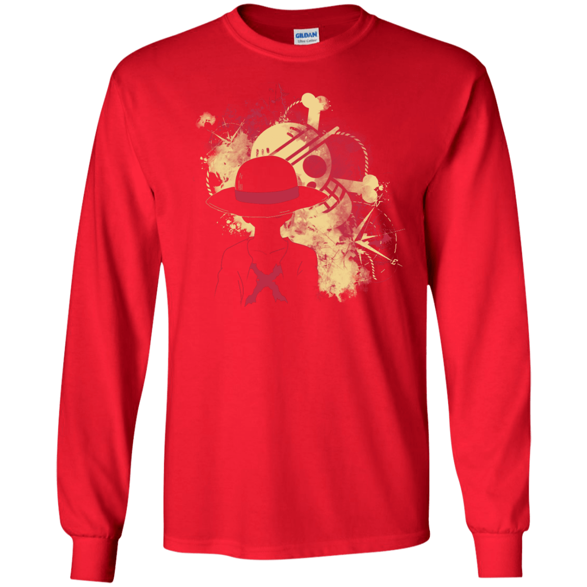 T-Shirts Red / S Luffy 2018 Men's Long Sleeve T-Shirt