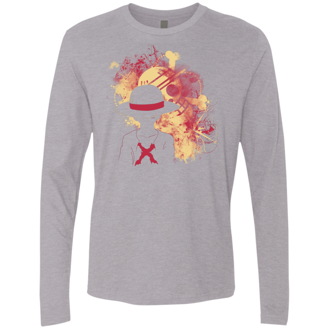 T-Shirts Heather Grey / S Luffy 2018 Men's Premium Long Sleeve