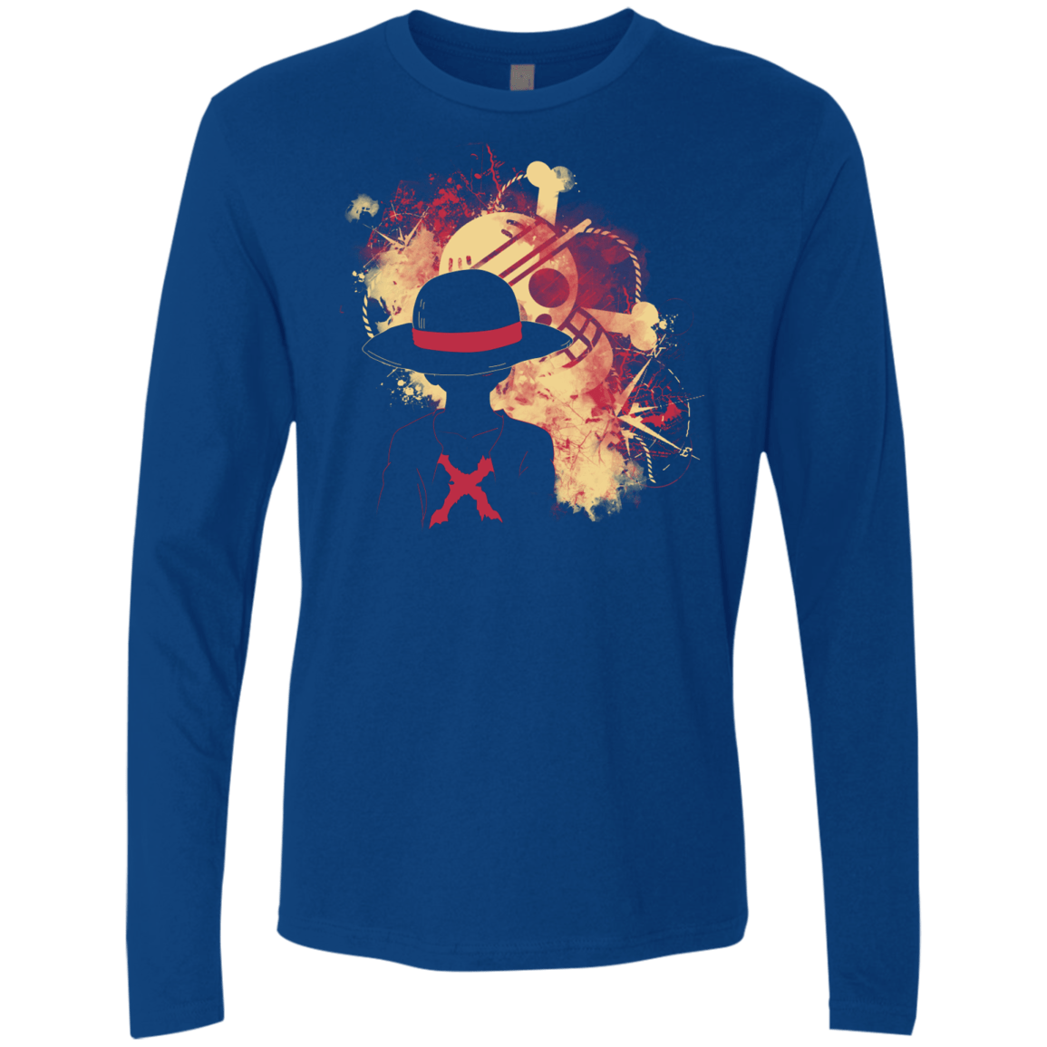 T-Shirts Royal / S Luffy 2018 Men's Premium Long Sleeve