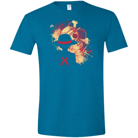T-Shirts Antique Sapphire / S Luffy 2018 Men's Semi-Fitted Softstyle