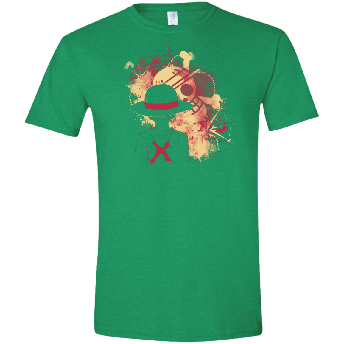 T-Shirts Heather Irish Green / S Luffy 2018 Men's Semi-Fitted Softstyle