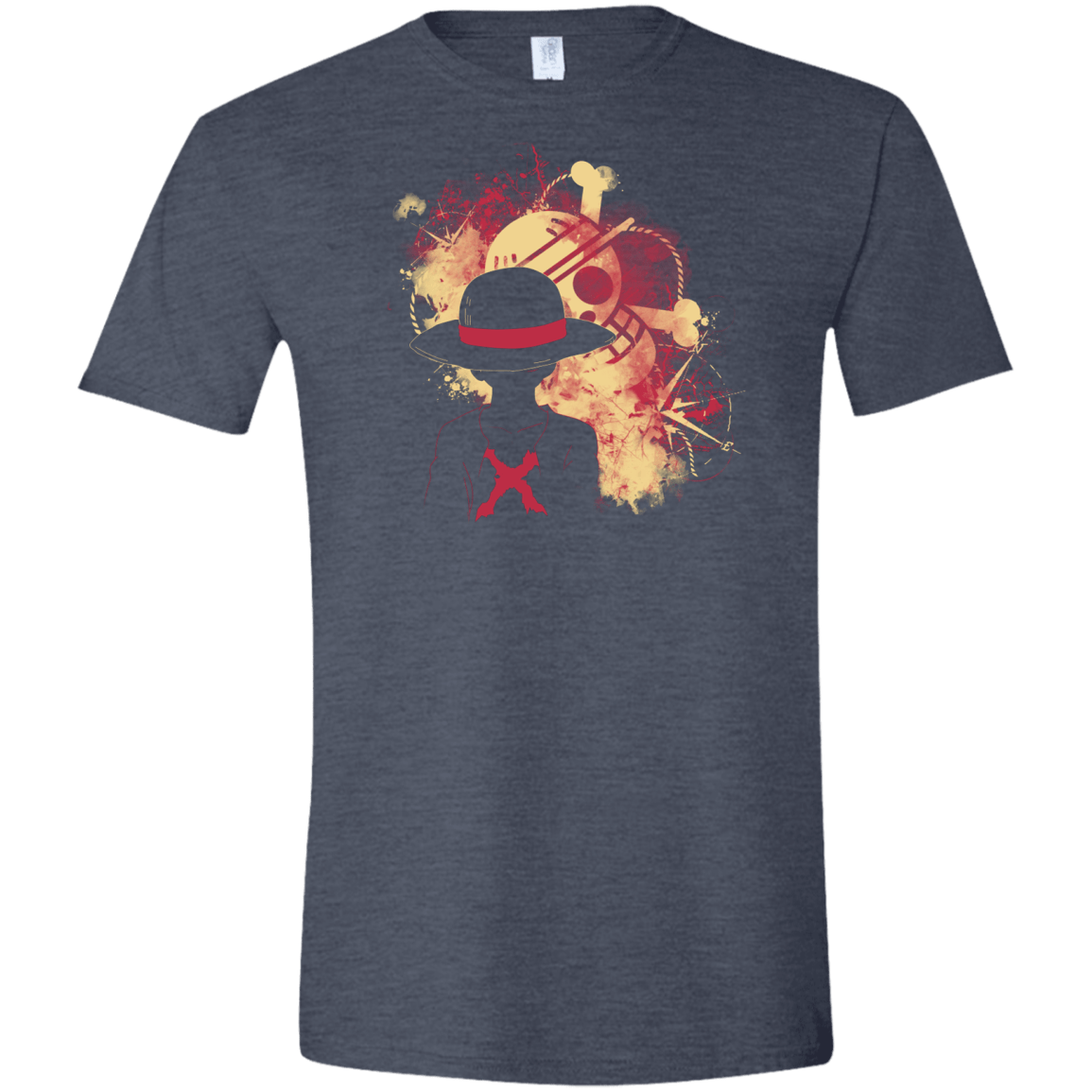 T-Shirts Heather Navy / S Luffy 2018 Men's Semi-Fitted Softstyle