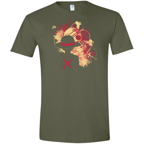 T-Shirts Military Green / S Luffy 2018 Men's Semi-Fitted Softstyle