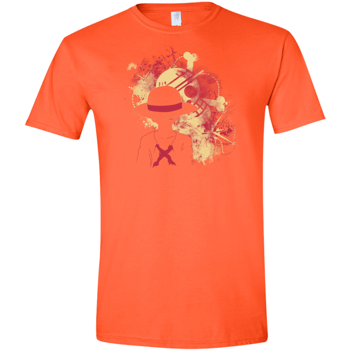 T-Shirts Orange / S Luffy 2018 Men's Semi-Fitted Softstyle