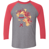 T-Shirts Premium Heather/Vintage Red / X-Small Luffy 2018 Men's Triblend 3/4 Sleeve