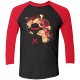 T-Shirts Vintage Black/Vintage Red / X-Small Luffy 2018 Men's Triblend 3/4 Sleeve