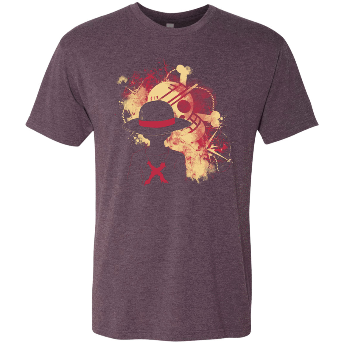 T-Shirts Vintage Purple / S Luffy 2018 Men's Triblend T-Shirt