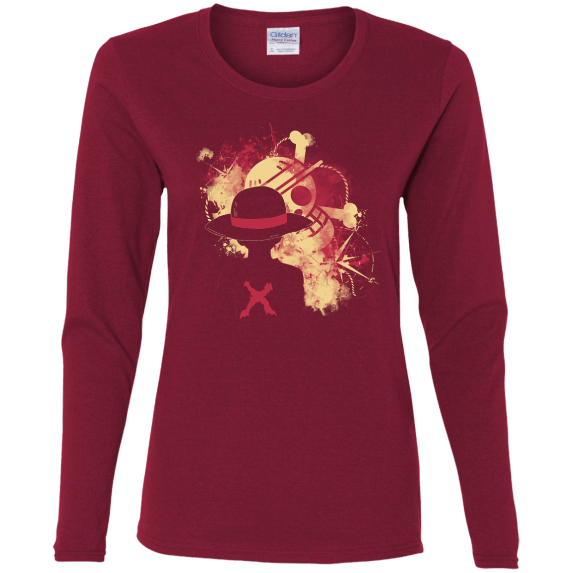 T-Shirts Cardinal / S Luffy 2018 Women's Long Sleeve T-Shirt