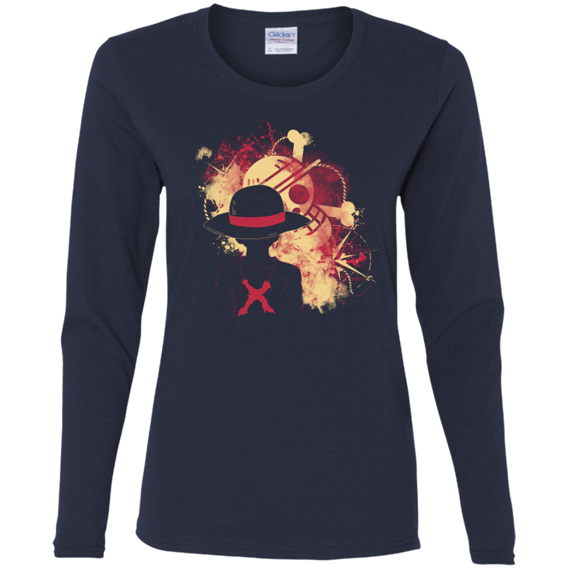 T-Shirts Navy / S Luffy 2018 Women's Long Sleeve T-Shirt
