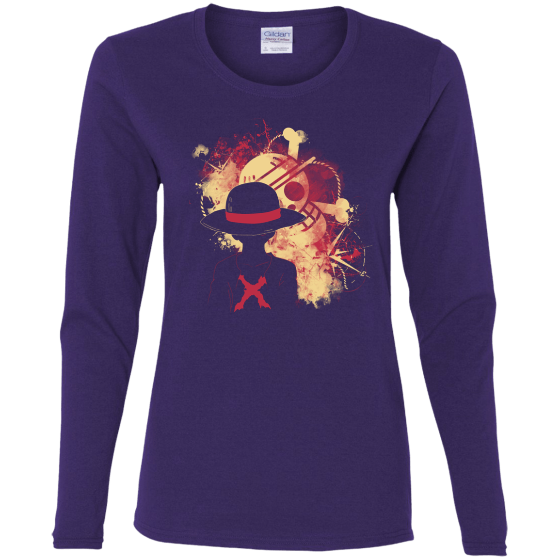 T-Shirts Purple / S Luffy 2018 Women's Long Sleeve T-Shirt