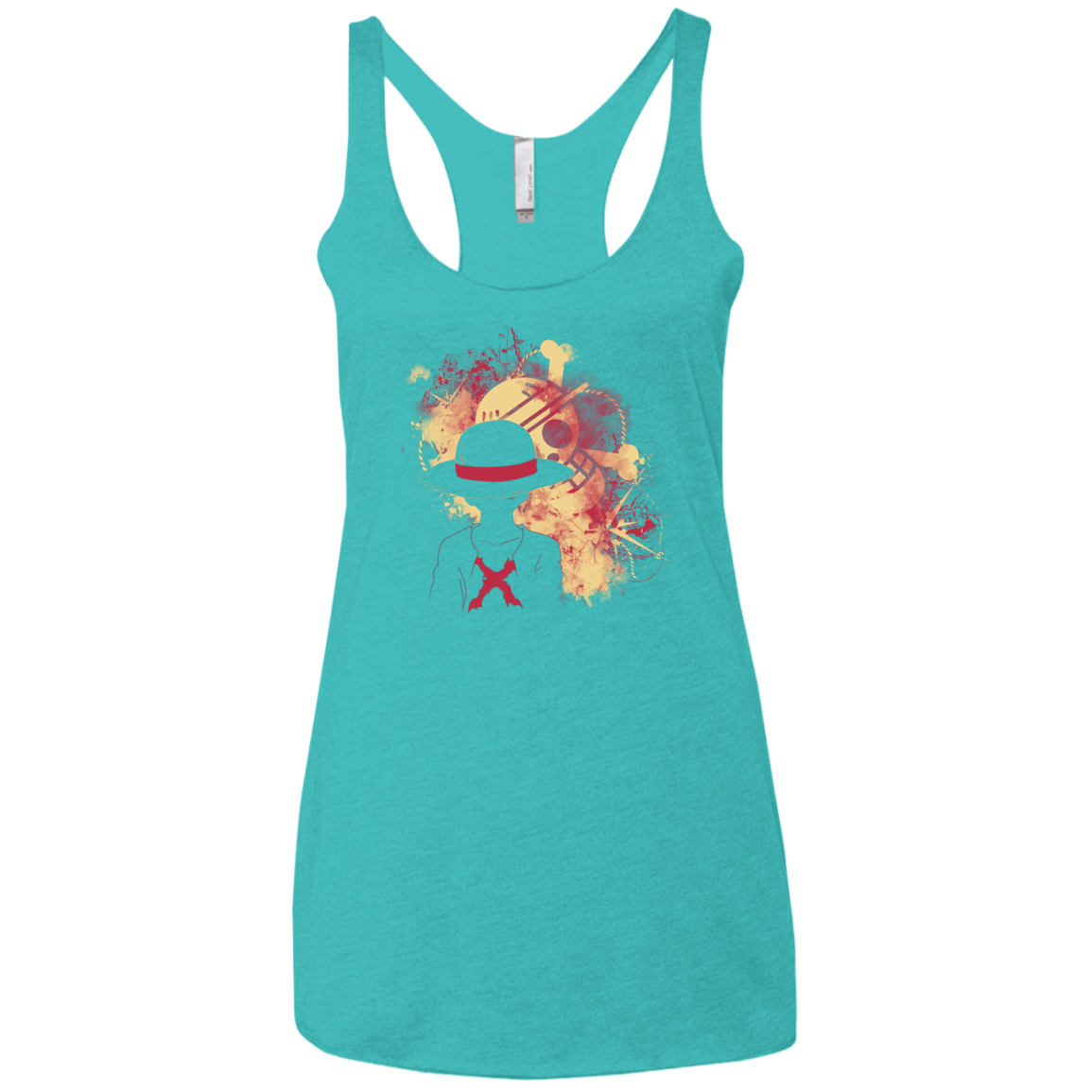 T-Shirts Tahiti Blue / X-Small Luffy 2018 Women's Triblend Racerback Tank