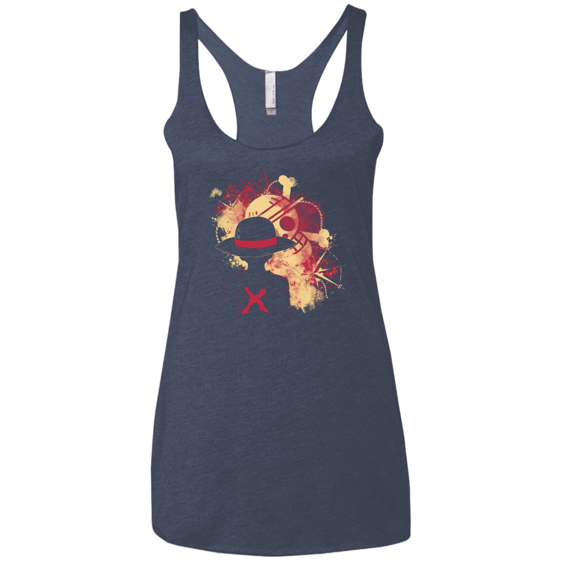 T-Shirts Vintage Navy / X-Small Luffy 2018 Women's Triblend Racerback Tank