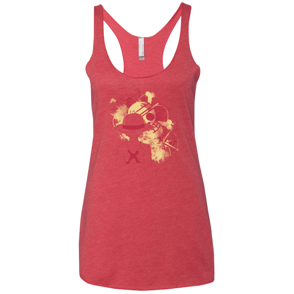 T-Shirts Vintage Red / X-Small Luffy 2018 Women's Triblend Racerback Tank