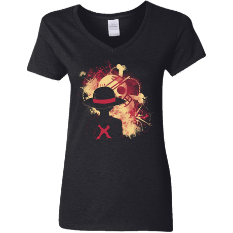 T-Shirts Black / S Luffy 2018 Women's V-Neck T-Shirt