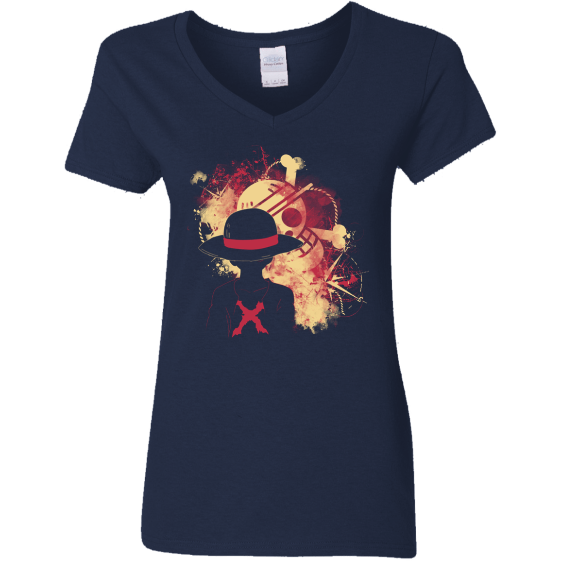 T-Shirts Navy / S Luffy 2018 Women's V-Neck T-Shirt