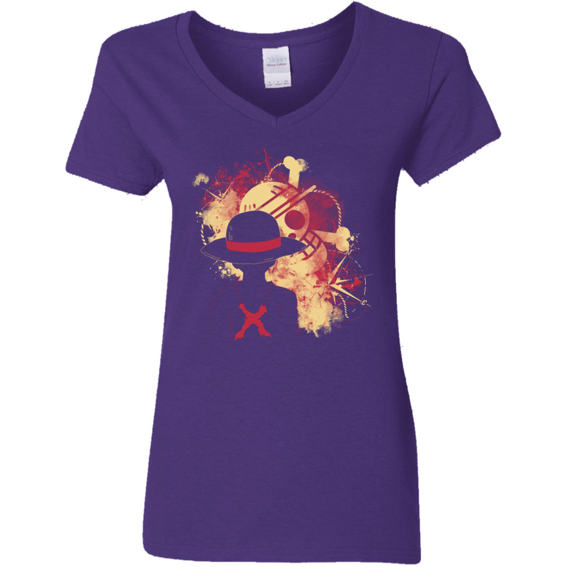 T-Shirts Purple / S Luffy 2018 Women's V-Neck T-Shirt