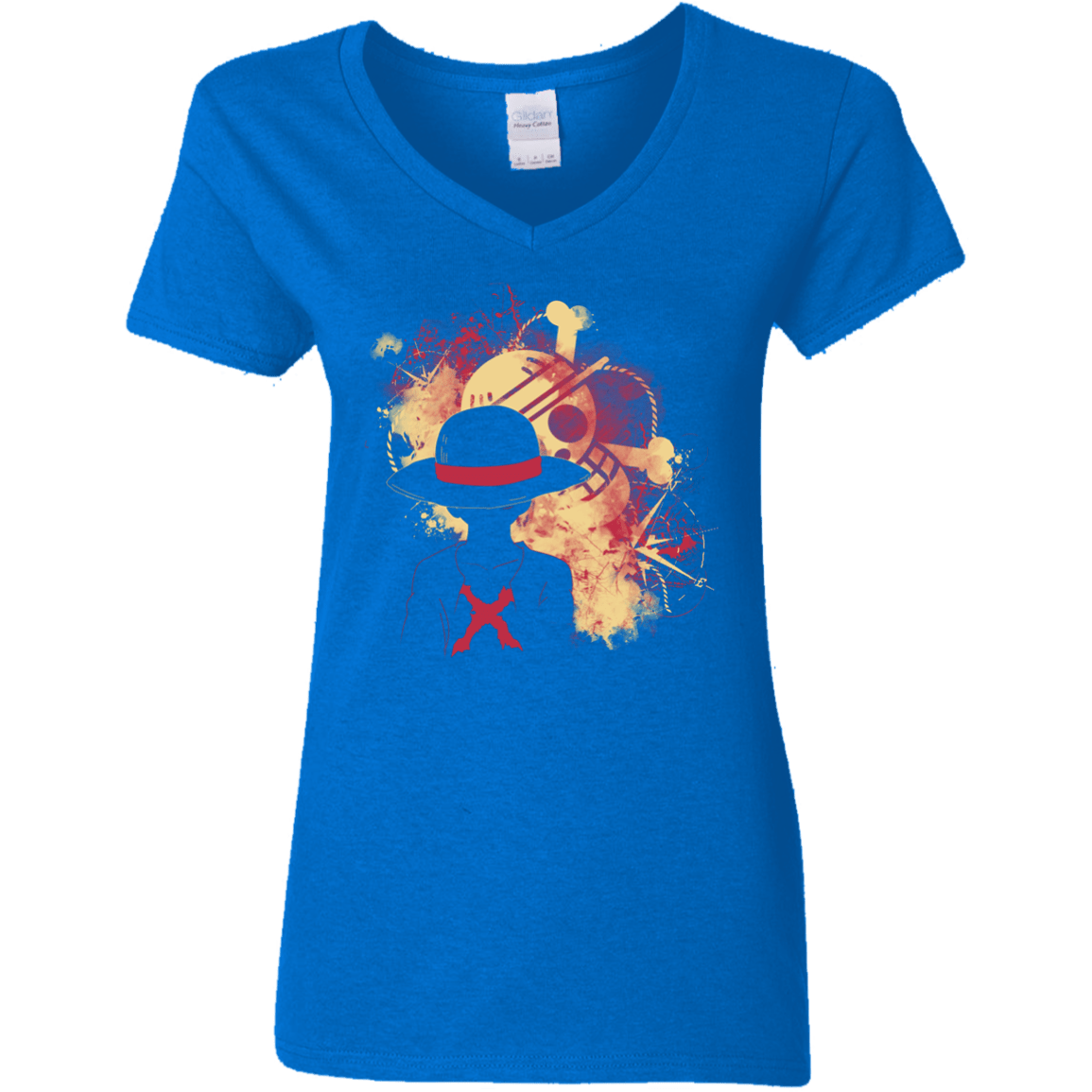 T-Shirts Royal / S Luffy 2018 Women's V-Neck T-Shirt