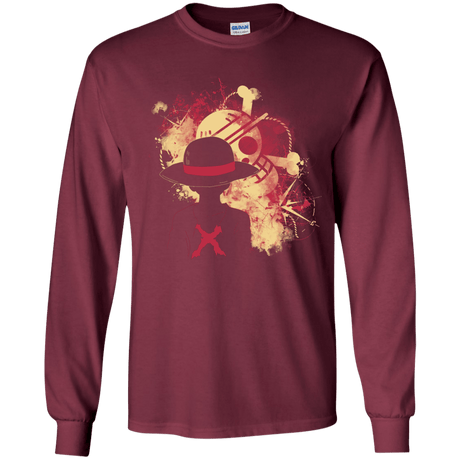 T-Shirts Maroon / YS Luffy 2018 Youth Long Sleeve T-Shirt