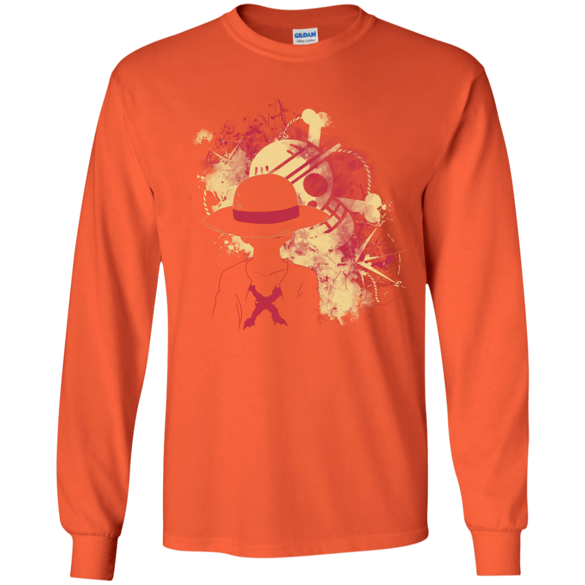 T-Shirts Orange / YS Luffy 2018 Youth Long Sleeve T-Shirt