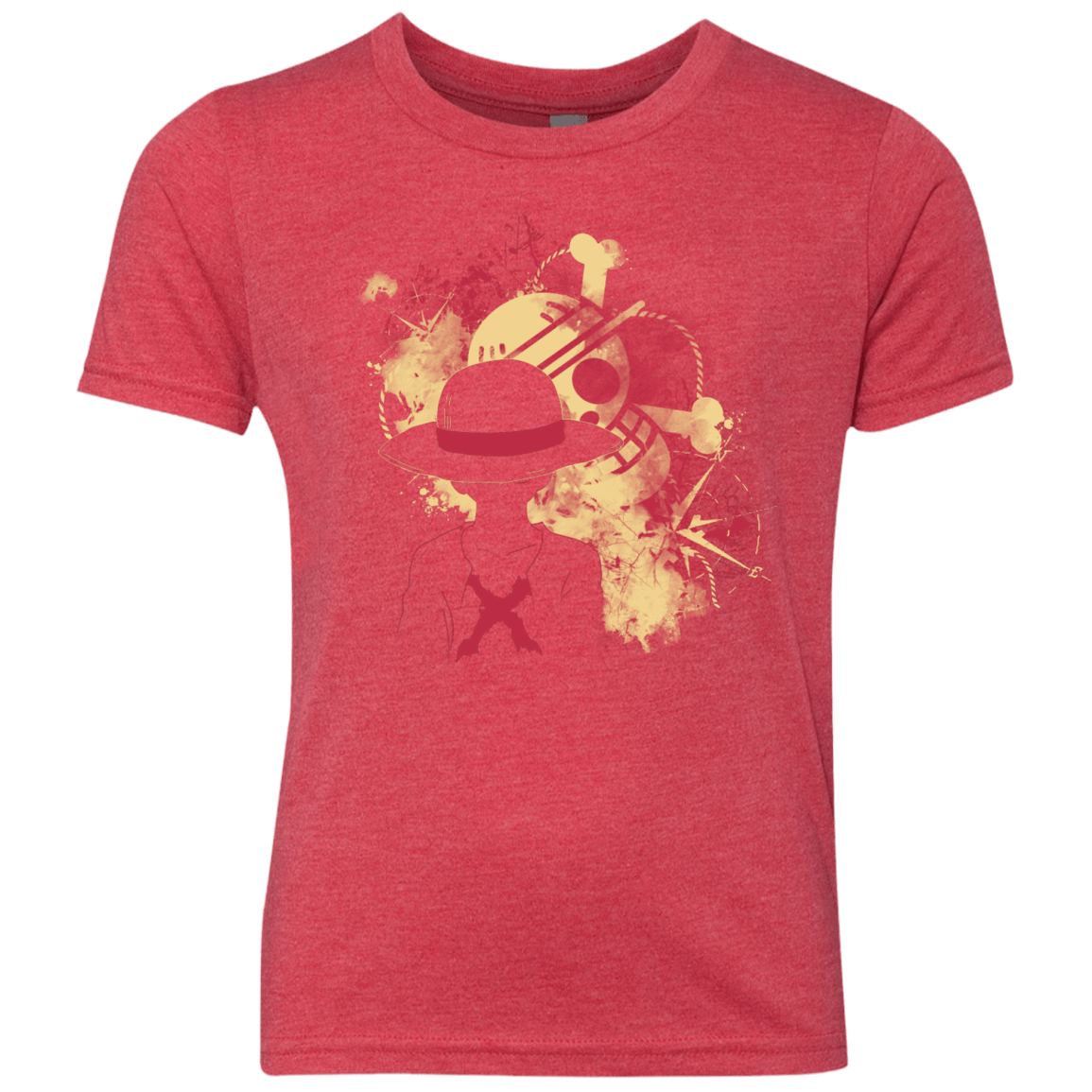 T-Shirts Vintage Red / YXS Luffy 2018 Youth Triblend T-Shirt