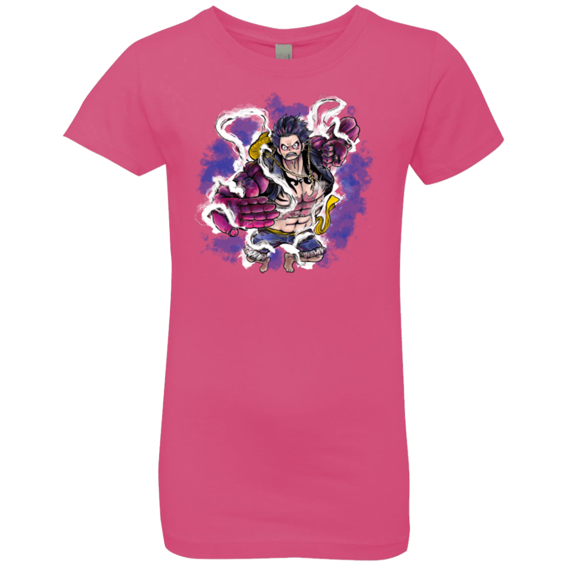 T-Shirts Hot Pink / YXS Luffy 3 Girls Premium T-Shirt