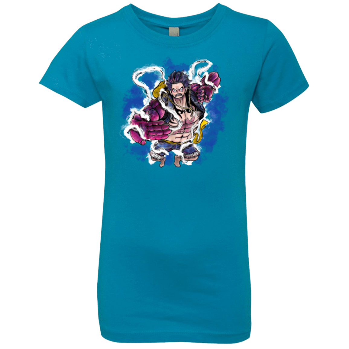 T-Shirts Turquoise / YXS Luffy 3 Girls Premium T-Shirt