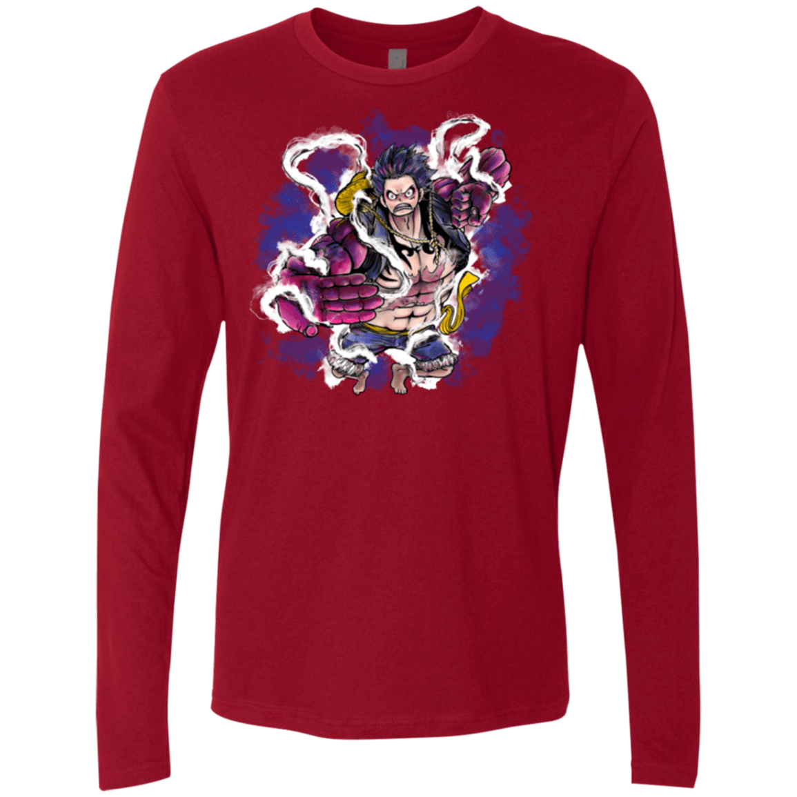 T-Shirts Cardinal / Small Luffy 3 Men's Premium Long Sleeve