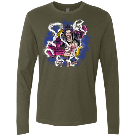 T-Shirts Military Green / Small Luffy 3 Men's Premium Long Sleeve