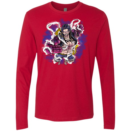 T-Shirts Red / Small Luffy 3 Men's Premium Long Sleeve