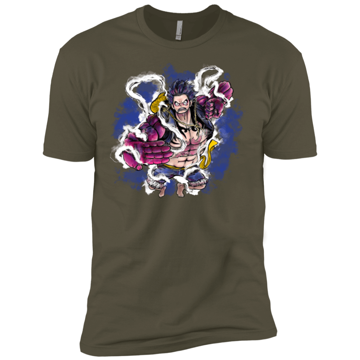 T-Shirts Military Green / X-Small Luffy 3 Men's Premium T-Shirt