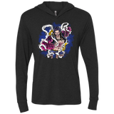 T-Shirts Vintage Black / X-Small Luffy 3 Triblend Long Sleeve Hoodie Tee