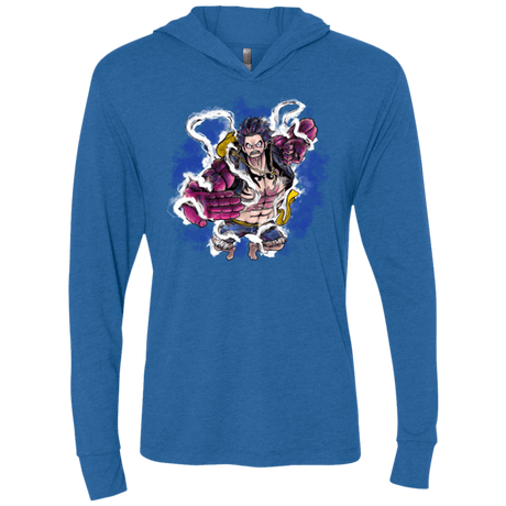 T-Shirts Vintage Royal / X-Small Luffy 3 Triblend Long Sleeve Hoodie Tee