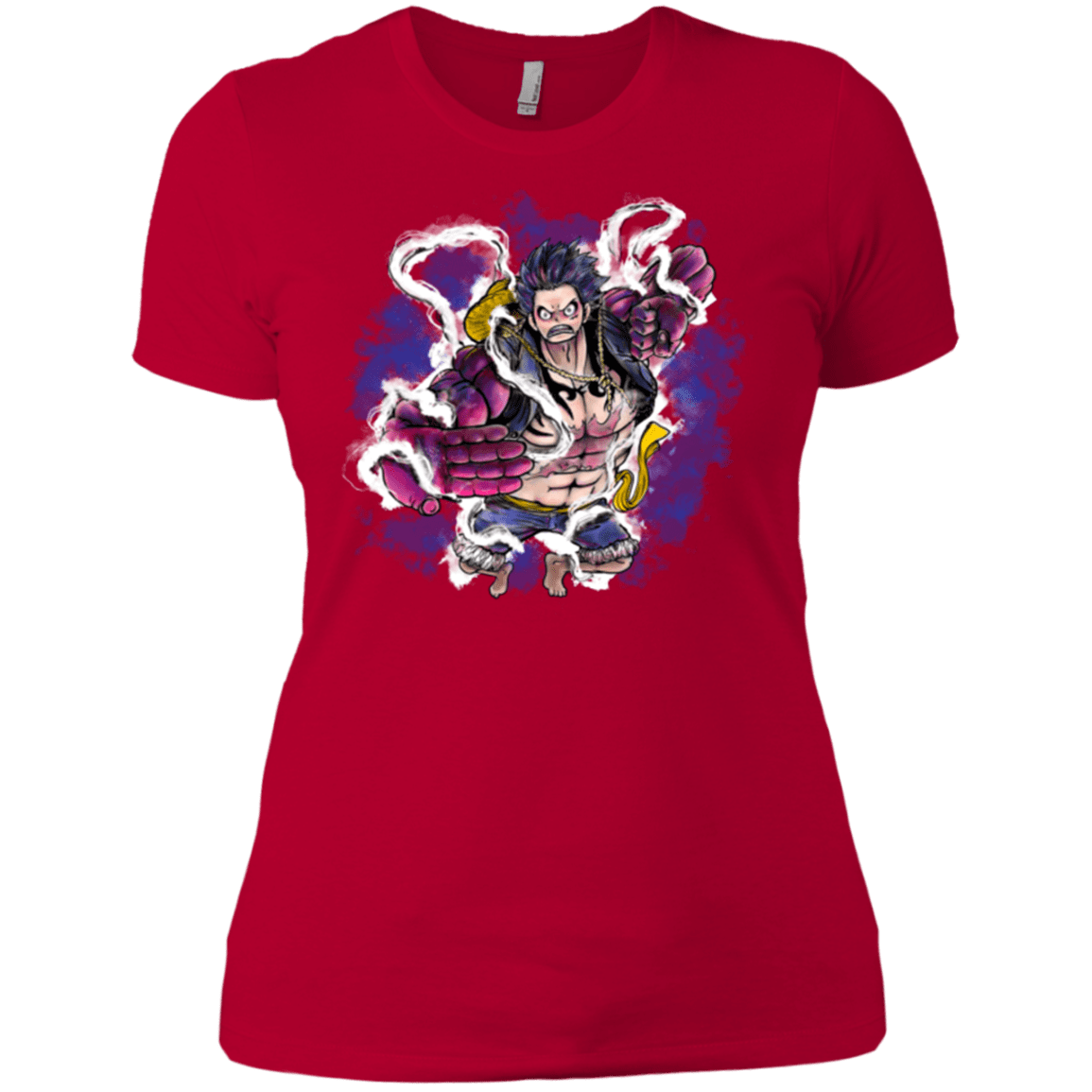 T-Shirts Red / X-Small Luffy 3 Women's Premium T-Shirt