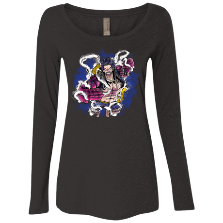 T-Shirts Vintage Black / Small Luffy 3 Women's Triblend Long Sleeve Shirt