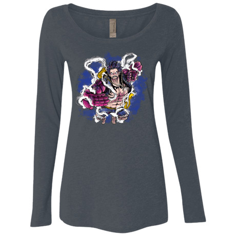 T-Shirts Vintage Navy / Small Luffy 3 Women's Triblend Long Sleeve Shirt