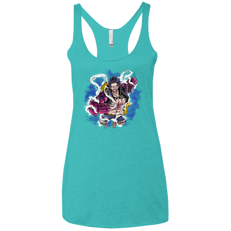 T-Shirts Tahiti Blue / X-Small Luffy 3 Women's Triblend Racerback Tank