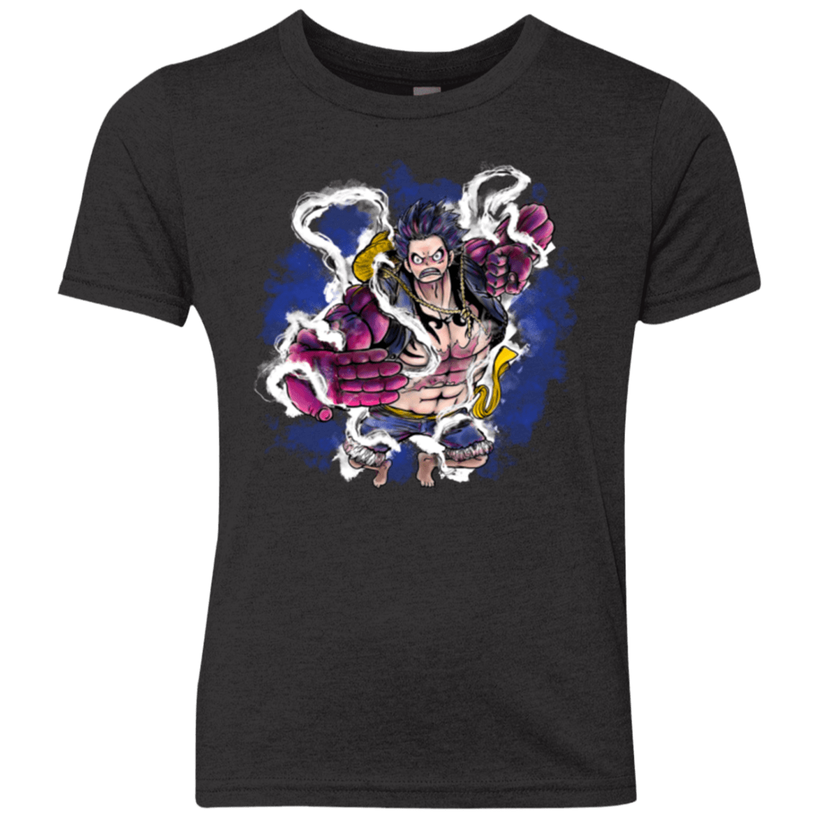 T-Shirts Vintage Black / YXS Luffy 3 Youth Triblend T-Shirt