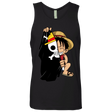 T-Shirts Black / Small Luffy Flag One Piece Men's Premium Tank Top