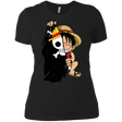 T-Shirts Black / X-Small Luffy Flag One Piece Women's Premium T-Shirt