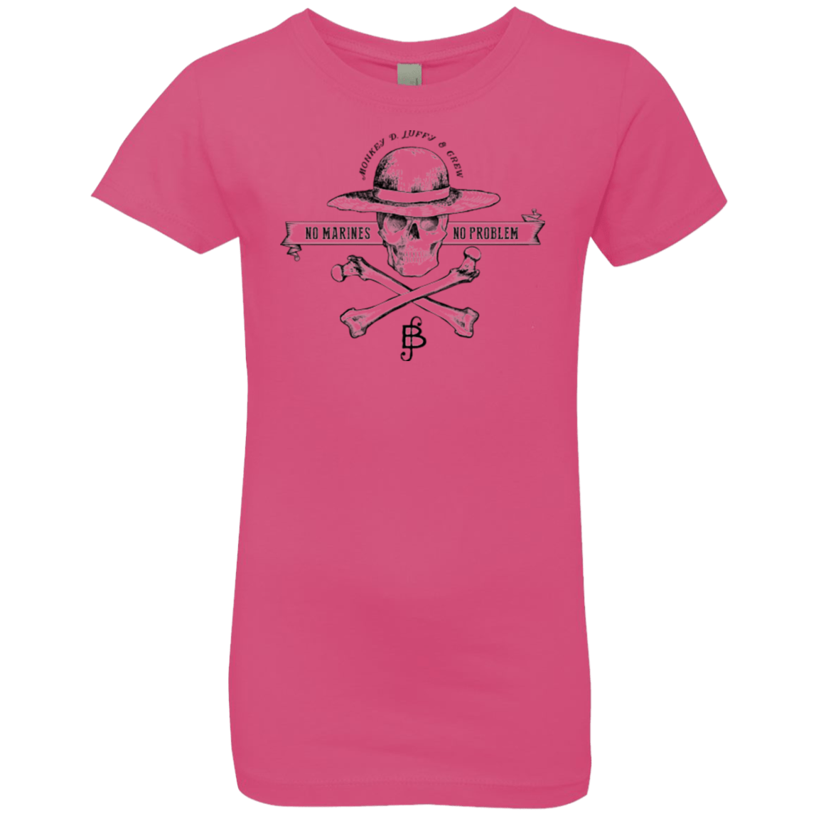 T-Shirts Hot Pink / YXS Luffy Girls Premium T-Shirt