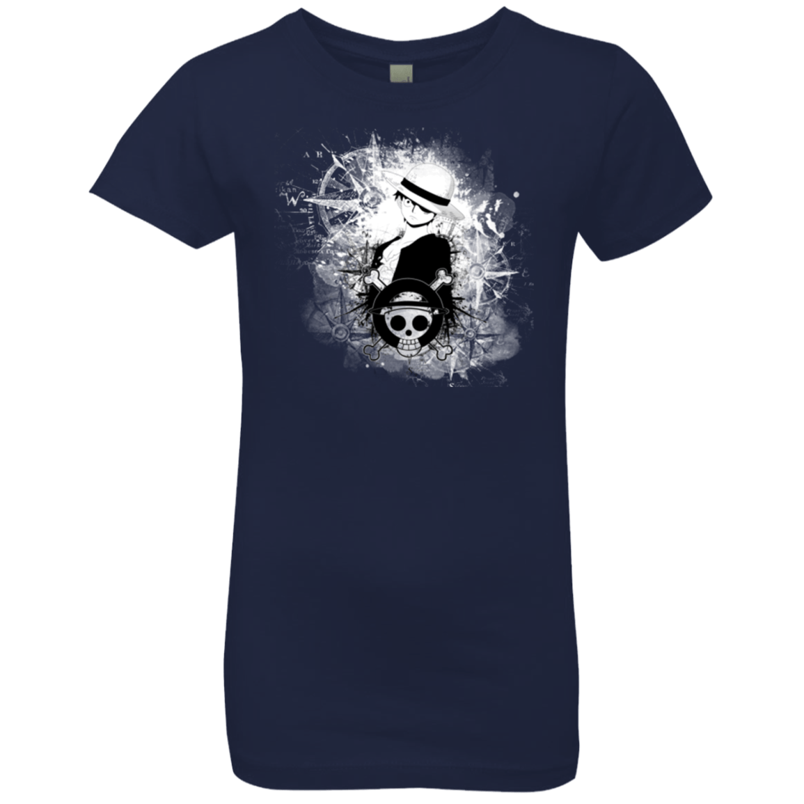 T-Shirts Midnight Navy / YXS Luffy Girls Premium T-Shirt
