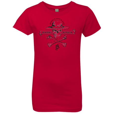 T-Shirts Red / YXS Luffy Girls Premium T-Shirt
