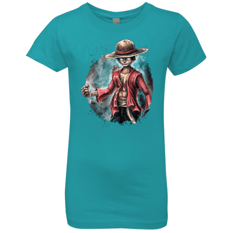 T-Shirts Tahiti Blue / YXS LUFFY Girls Premium T-Shirt